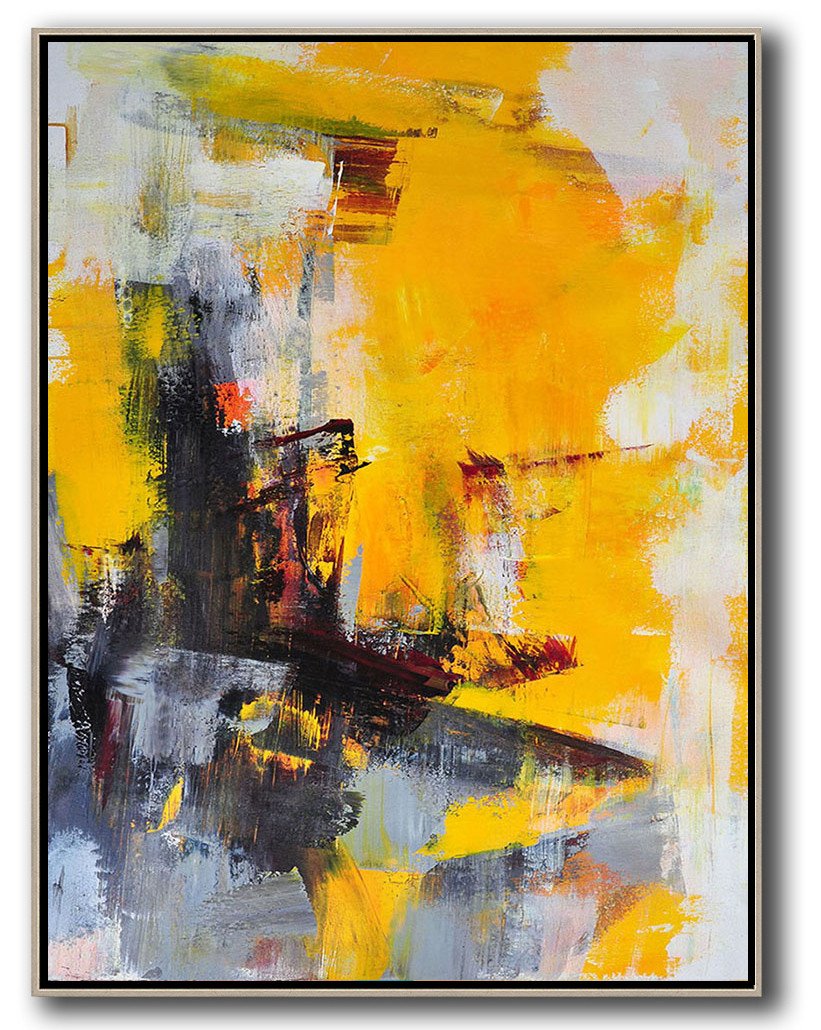 Vertical Palette Knife Contemporary Art - Art Dealer Large